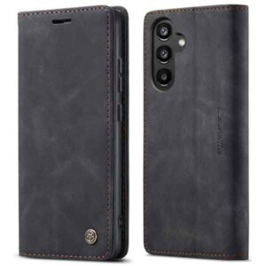 Galaxy A34 5G svart símaveski með kortahólfum