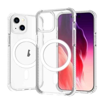 Símahulstur með segulhring fyrir iPhone 15 farsíma