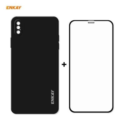 iPhone X / XS skjávörn og símahulstur skjávörn úr hertu gleri