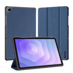 Galaxy TAB A9 og A11 plús blátt hulstur með standi
