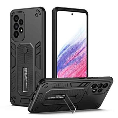 Galaxy A32 svart höggþolið hulstur með fingrahring