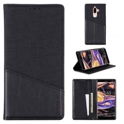 Nokia 7 Plus símaveski með kortahólfum - Svart