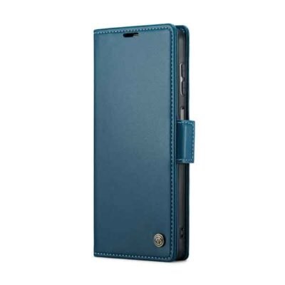 Galaxy A15 blátt símaveski með RFID vörn