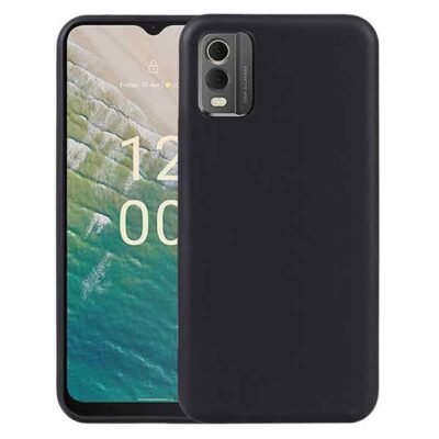 Nokia C32 símahulstur úr mjúku plastefni - Svart