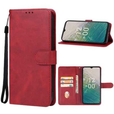 Nokia C32 símaveski með 3 kortahólfum - Rautt