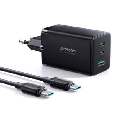 Joyroom 65W GaN 1xUSB og 2xUSB-C hleðslutæki