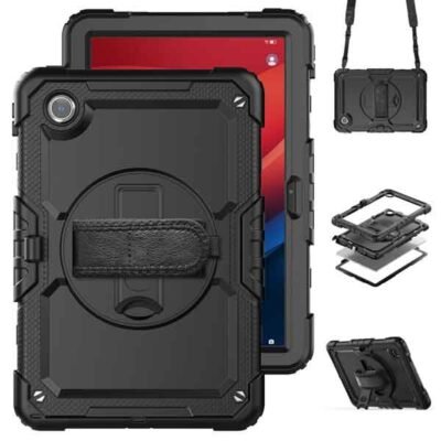 Lenovo Tab M11 höggþolið hulstur með skjávörn og pennahólfi