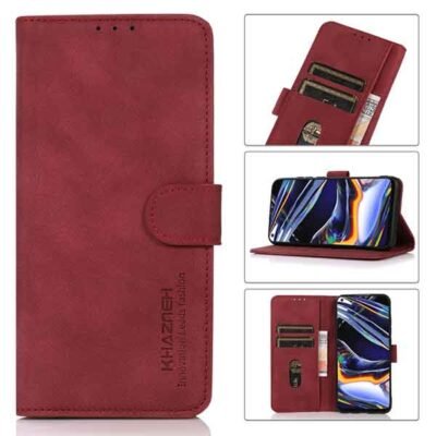 Galaxy Xcover 7 símaveski með 2 kortahólfum - Rautt