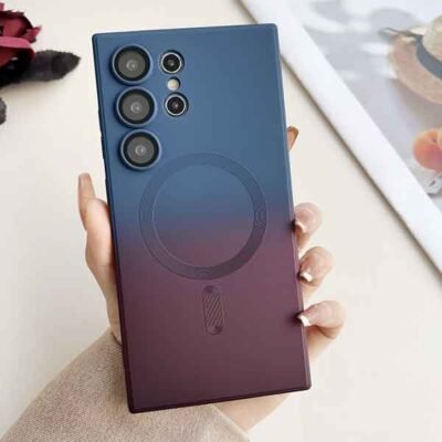 Símahulstur með segulhring fyrir Galaxy S21 ultra farsíma