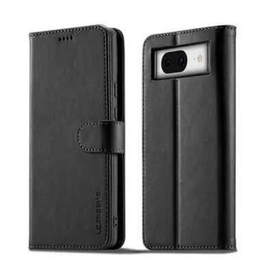 Google Pixel 7a símaveski með 3 kortahólfum - Svart