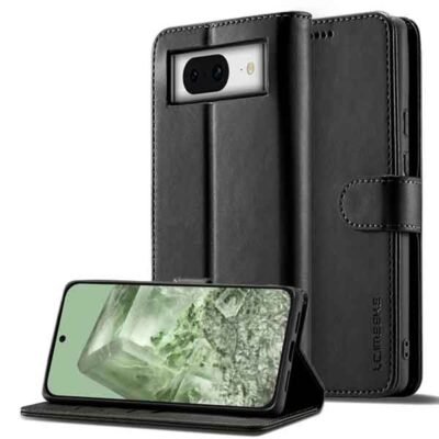 Google Pixel 8a símaveski með 3 kortahólfum - Svart