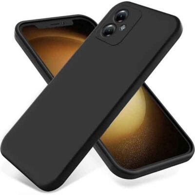 Moto G54 símahulstur úr mjúku plastefni - Svart