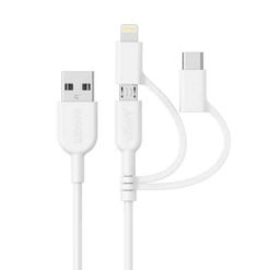 Hleðslusnúra og gagnakapall USB-C / Micro USB / Lightning