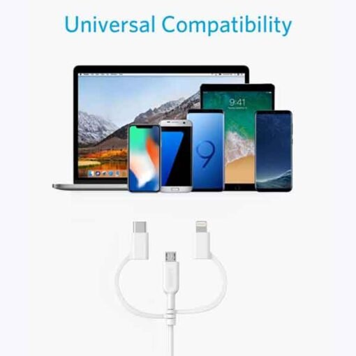 Hleðslusnúra og gagnakapall USB-C / Micro USB / Lightning - Image 6