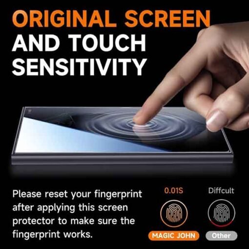 Skjá og njósnavörn fyrir Galaxy S25 ultra farsíma - Image 4