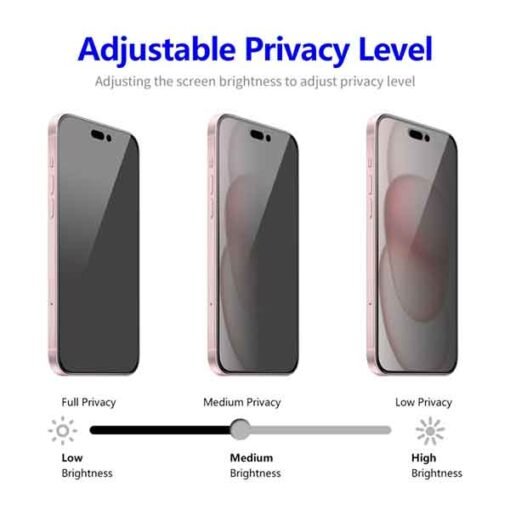 Skjá og njósnavörn fyrir iPhone 14 pro farsíma - Image 4