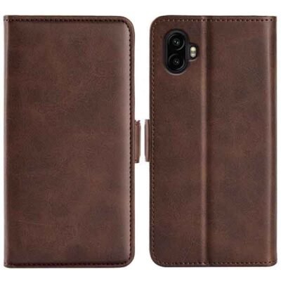 Galaxy Xcover 7 Pro símaveski með 3 kortahólfum - Brúnt