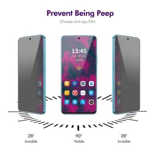 Skjá og njósnavörn fyrir Galaxy S25 FE farsíma - Image 2