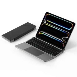 Þráðlaust lyklaborð með standi fyrir spjaldtölvur