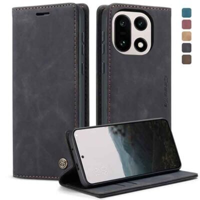 OnePlus 15 símaveski með kortahólfum - Svart