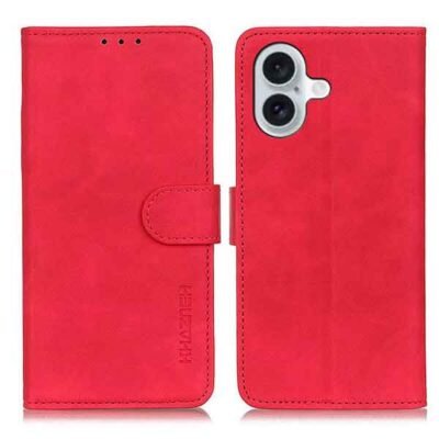 iPhone 17 rautt símaveski með 2 kortahólfum