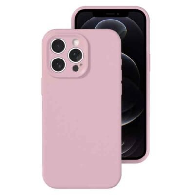 iPhone 12 Pro símahulstur úr mjúku TPU - Bleikt