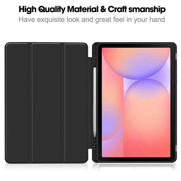 Galaxy TAB S10 Lite svart hulstur með pennahólfi - Image 3