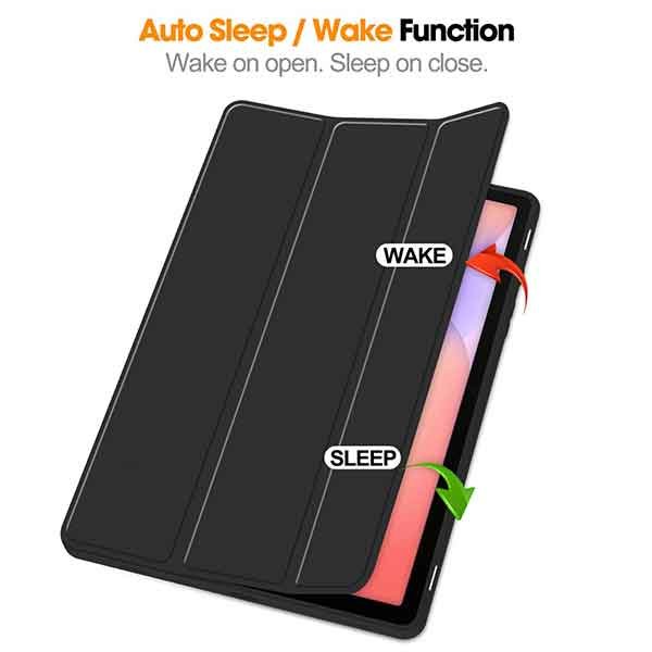 Galaxy TAB S10 Lite svart hulstur með pennahólfi - Image 4