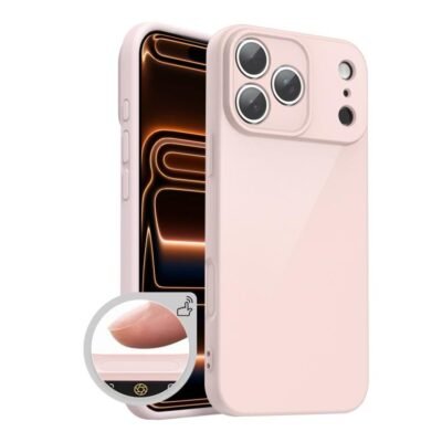 iPhone 17 Pro Max mjúkt hulstur - bleikt