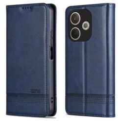 Oppo A5 Pro símaveski með kortahólfum - Blátt