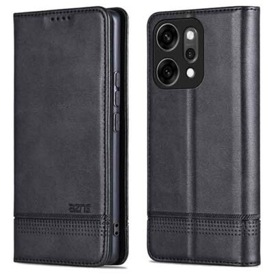 Oppo Reno 14 símaveski með kortahólfum - Svart