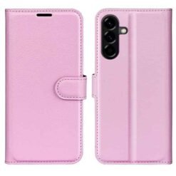 Galaxy A57 símaveski með kortahólfum - Bleikt
