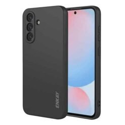 Galaxy A57 ENKAY HAT PRINCE silikonhulstur með beinum köntum - Svart