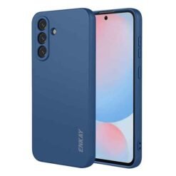 Galaxy A57 ENKAY HAT PRINCE silikonhulstur með beinum köntum - Blátt