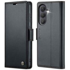 Galaxy A57 Caseme RFID símaveski með kortahólfum - Svart