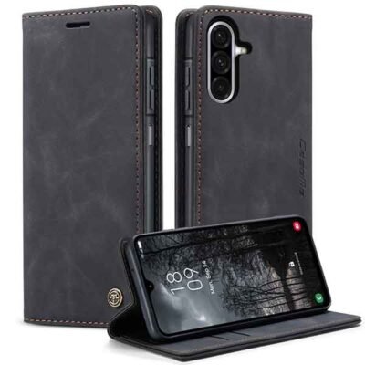 Galaxy A37 Caseme símaveski með kortahólfum - Svart