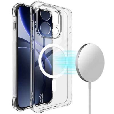 Oppo Find X9 IMAK MagSafe-samhæft höggþolið hulstur - Glært