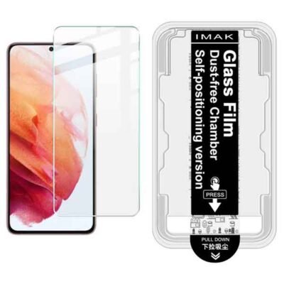 Galaxy S21 imak skjávörn úr hertu gleri með ásetningarramma