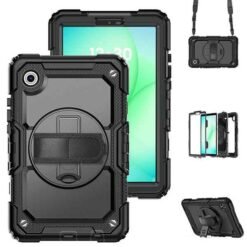 Galaxy TAB A11 og A9 svart höggþolið hulstur