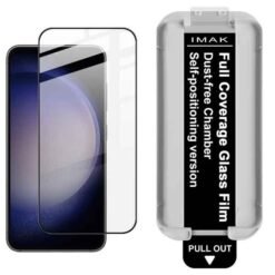 Galaxy S23 imak skjávörn úr hertu gleri með ásetningarramma