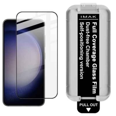 Galaxy S23 imak skjávörn úr hertu gleri með ásetningarramma