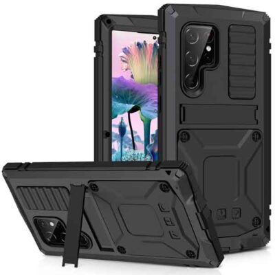 Galaxy S23 Ultra Full Armor MagSafe hulstur með skjávörn