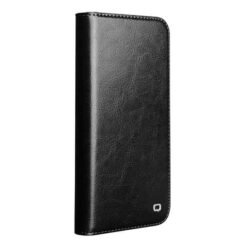 iPhone 17 Qialino leðurveski með kortahólfum - Svart - Image 2