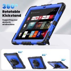 Galaxy TAB A9 / A11 plús svart og blátt höggþolið hulstur - Image 5