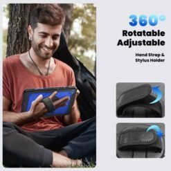 Galaxy TAB A9 / A11 plús svart og blátt höggþolið hulstur - Image 6
