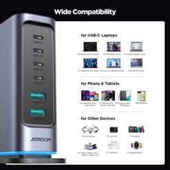Joyroom 65W GaN hleðslustöð með 4 USB-C og 2 USB-A tengjum - Image 5