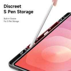 Galaxy TAB S11 Ultra grátt hulstur með pennahólfi - Image 4