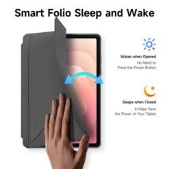 Galaxy TAB S11 grátt hulstur með pennahólfi - Image 5