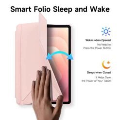 Galaxy TAB S11 bleikt hulstur með pennahólfi - Image 5