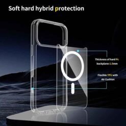 iPhone 18 Pro Max símahulstur með MagSafe – glært - Image 4